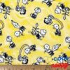 1 Yard - Peanuts Snoopy Charlie Brown & Lucy on Yellow Cotton Fabric (Great for Quilting, Sewing, Craft Projects, Throw Pillows & More) 1 Yard x 44