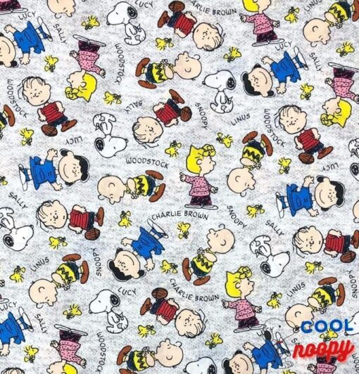 12 Yard - Peanut Charlie Woodstock Linus & All The Gang on Gray Cotton Fabric (Great for Quilting, Sewing, Craft Projects, Throw Pillows & More) 12 Yard x 44