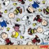 14 Yard - Fat Quarter - Peanuts Snoopy Charlie Brown & More on Gray Cotton Fabric - 18 x 22 Fat Quarter