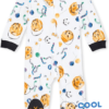 Burt's Bees Baby Sleep and Play PJs, 100% Organic Cotton One-Piece Zip Front Romper Jumpsuit Pajamas