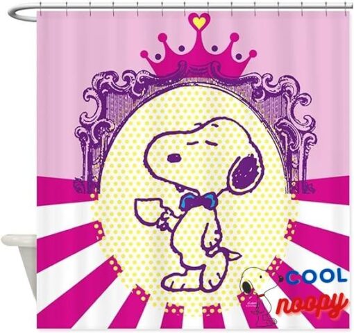 CafePress Snoopy Glamour Decorative Fabric Shower Curtain