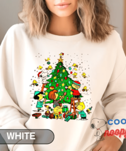 Comfort Colors Vintage Disney Christmas Tree Sweatshirt, Disneyland Sweatshirt, Disney Trip Xmas Sweatshirt,Snoopy Christmas Tree Sweatshirt