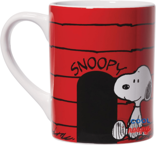 Department 56 Peanuts Ceramics Snoopy's Dog House Coffee Mug, 16 Ounce, Multicolor
