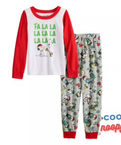 Girls 4-12 Jammies For Your Families® Peanuts Fa La La Pajama Set
