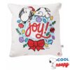 Hallmark Christmas Peanuts Snoopy Joy Wreath Light-Up Throw Pillow New with Tag
