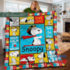 Halloween Snoopy Quilt, Snoopy Comforter Quilt , The Peanuts Modern Quilt, Snoopy Peanuts Quilt, The Peanuts Lover Snoopy Quilt