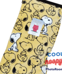 NWT Snoopy Yellow Throw 50in x 70in