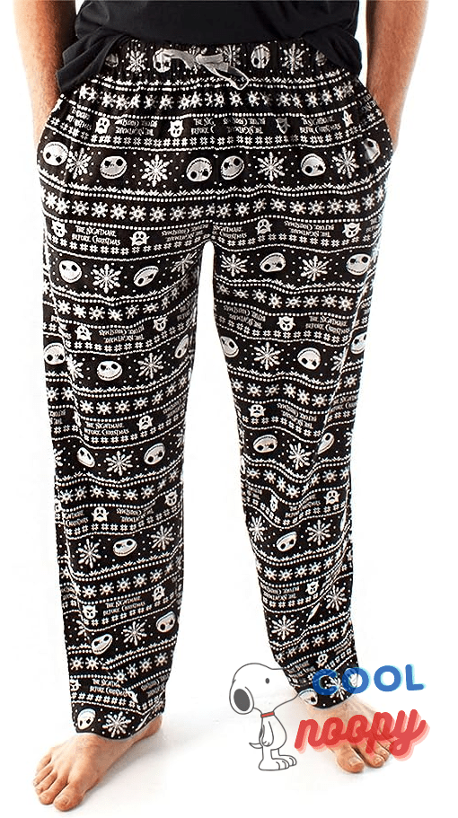 Nightmare Before Christmas Lounge pants Jack Skellington Mens Pyjama Bottoms