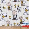 Pack of 2 - Peanuts Snoopy & Woodstock Striped Cotton Fabric - 18 x 22 Fat Quarter (Pack of 2)
