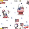Peanuts Fabric Patriotic Snoopy 100% Cotton Fabric by The Yard