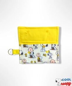 Peanuts Pouch Wallet Clutch Multifunctional Yellow Stripes