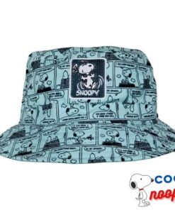 Peanuts Snoopy Dog Comic Panel Print Bucket Hat