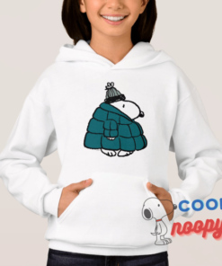 Peanuts Snoopy Winter Puffy Jacket Hoodie