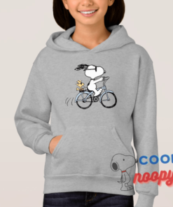Peanuts Snoopy & Woodstock Bicycle Hoodie