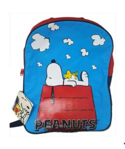 Peanuts Snoopy & Woodstock Children's Backpack by B.H. Smith (Blue & Red)