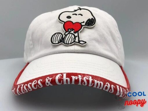 Snoopy Christmas Hat with Custom BrimmTrimm Hat Accessory Brim Protector Peanuts Charlie Brown Personalized Christmas Gift Ideas Holidays