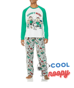 Snoopy Christmas Pajamas, Peanuts boys unisex-child Family Sleep