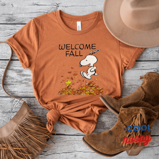 Snoopy Fall Shirt, Cartoon Dog Tshirt, Snoopy Autumn Leaves Shirt, Halloween Snoopy T-Shirt, Snoopy Fall Tee, Vintage Snoopy Tee, Peanut Tee