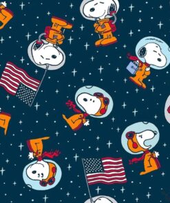 Snoopy Space Toss Cotton Fabric