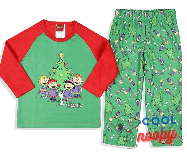 Snoopy Toddler Boys' Christmas Holiday Season Sing Along Sleep Pajama Set