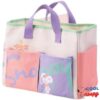 Snoopy Tote Bag Shopping Bag Handbag Lunch Goods Pink White 27x32x16cm
