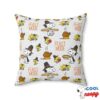 Snoopy and Woodstock Thanksgiving Spun Polyester Square Pillow