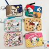 Snoopy n friends Lucy Charlie sally colourful Woodstock Genevieve retro 70s 80s cartoon ID card bank card holder purse