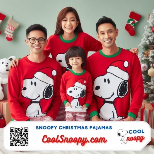Matching Snoopy Christmas Pajamas: Classic Matching Set