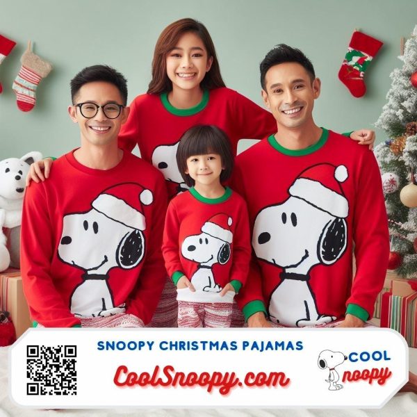 Matching Snoopy Christmas Pajamas: Classic Matching Set