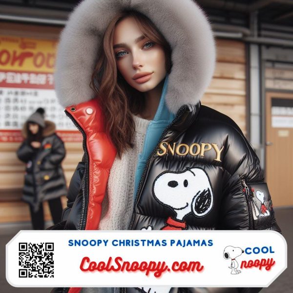 Cozy and Iconic Snoopy Puffer Jacket for Fans