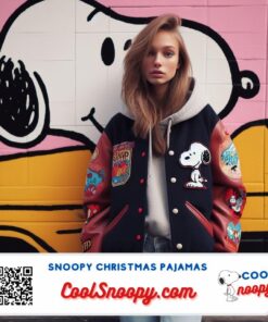 Snoopy Letterman Jacket Vintage Cool with a Playful Twist