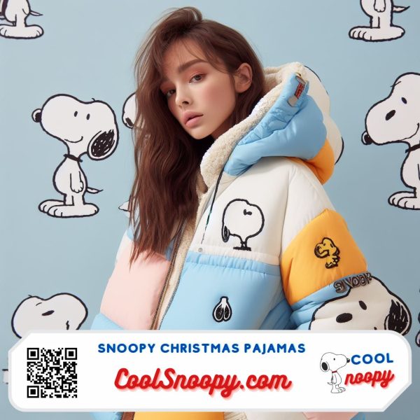 Snoopy Puffer Jacket Stay Warm in Style