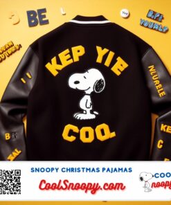 Snoopy Varsity Jacket Classic Style with a Playful Twist
