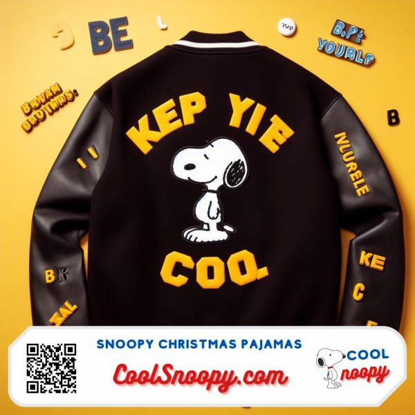 Snoopy Varsity Jacket Classic Style with a Playful Twist
