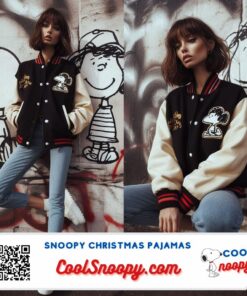 Stay Warm and Stylish with the Timeless Peanuts Varsity Jacket