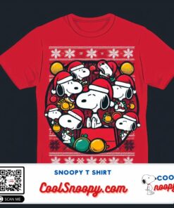 Cozy and Cute Snoopy Christmas T-Shirts for the Holidays