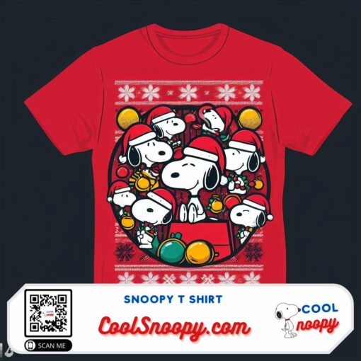 Cozy and Cute Snoopy Christmas T-Shirts for the Holidays