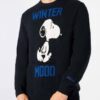 Add a touch of military green to your style with a men's sweater showcasing a Snoopy print