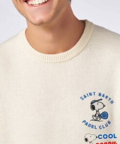 Celebrate the holidays with a Christmas-themed Snoopy sweater for men