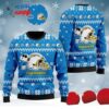 Cute Snoopy Show Football Helmet Knitted Ugly Christmas Sweater for the Chargers