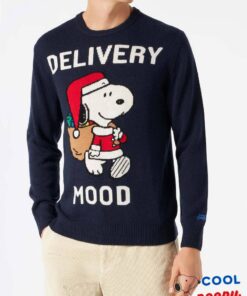 Make a statement with a men's sweater featuring Snoopy's I'm Cool print