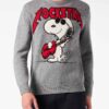 Men's lightweight sweater featuring a Snoopy print