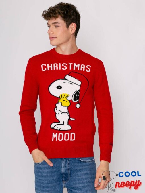 Men's sweater featuring Snoopy's Week End Mood print
