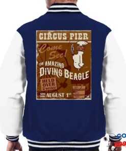 Peanuts Circus Pier Dive Snoopy Men's Varsity Jacket