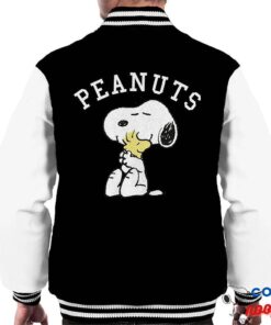 Peanuts Snoopy Hugs Woodstock Men's Varsity Jacket