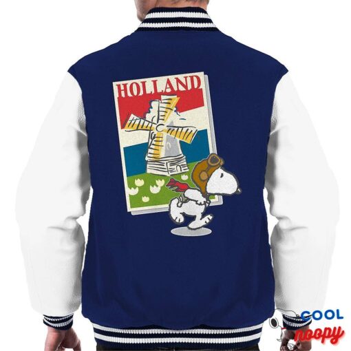 Peanuts Snoopy In Holland Tale Men's Varsity Jacket