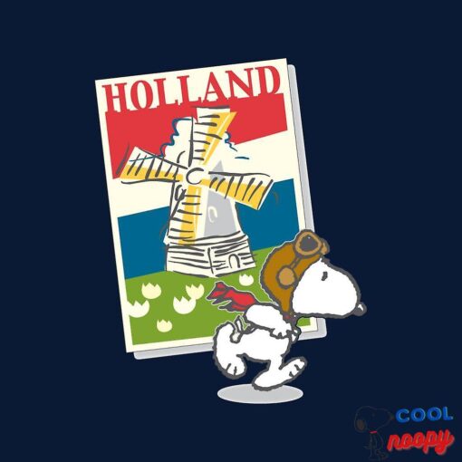 Peanuts Snoopy In Holland Tale Men's Varsity Jacket