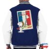 Peanuts Snoopy In Parisian Chic Men's Varsity Jacket
