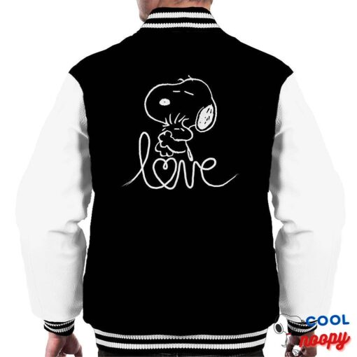 Peanuts Snoopy Love Struck Men's Varsity Jacket