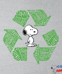 Peanuts Snoopy Recycle Sign Men's Varsity Jacket